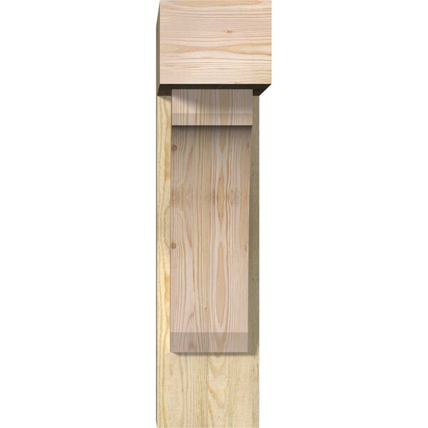 Legacy Block Rough Sawn Bracket W/ Offset Brace, Douglas Fir, 8W X 20D X 32H